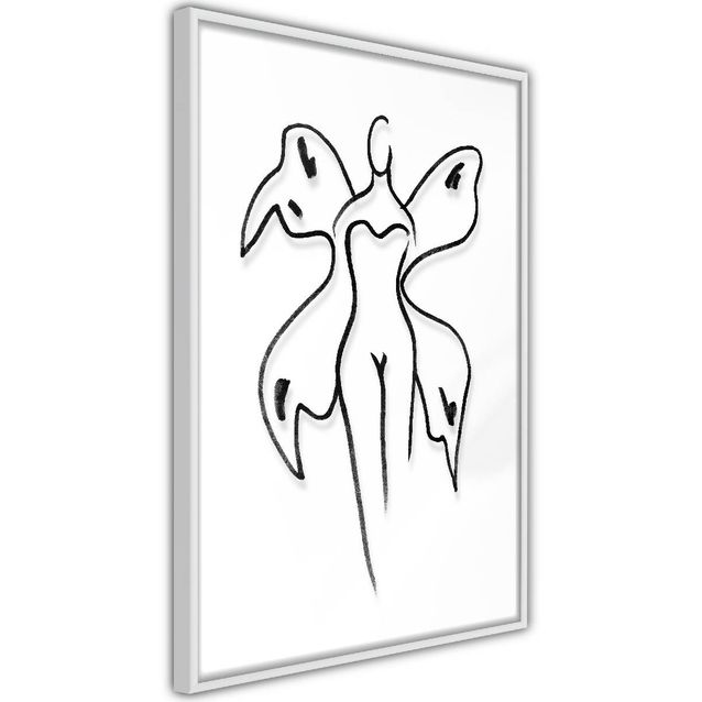 Juliste Artgeist Butterfly Woman kehyksillä eri kokoja