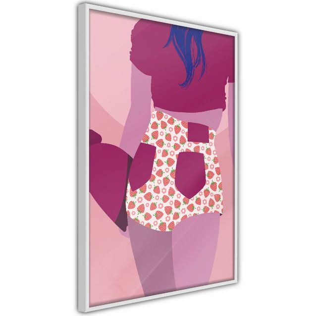 Juliste Artgeist Strawberries Shorts kehyksillä eri kokoja