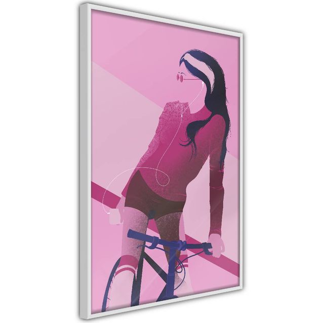 Juliste Artgeist Woman on Bicycle kehyksillä eri kokoja