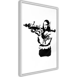 Juliste Artgeist Banksy Mona Lisa with Rocket Launcher kehyksillä eri kokoja