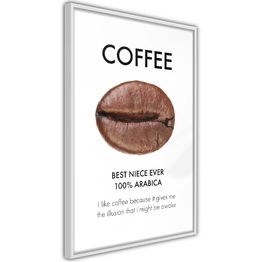 Juliste Artgeist Coffee - Best Niece Ever kehyksillä eri kokoja