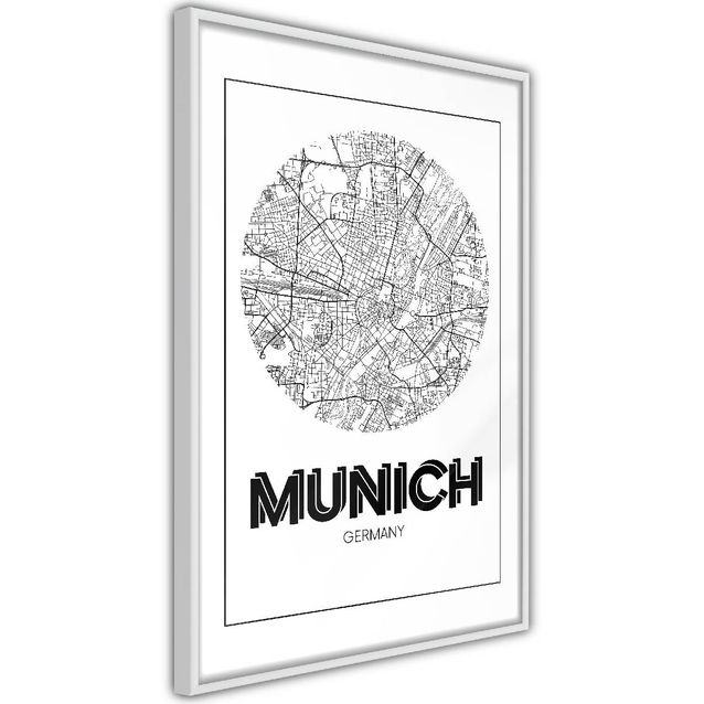 Juliste Artgeist Retro Munich kehyksillä eri kokoja