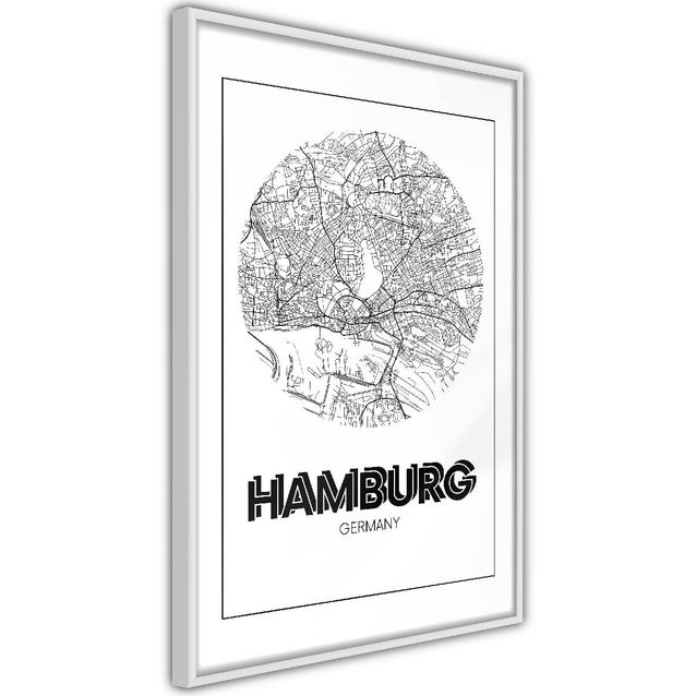 Juliste Artgeist Retro Hamburg kehyksillä eri kokoja