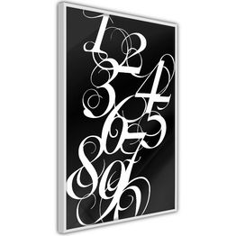 Juliste Artgeist Calligraphy of Numbers kehyksillä eri kokoja