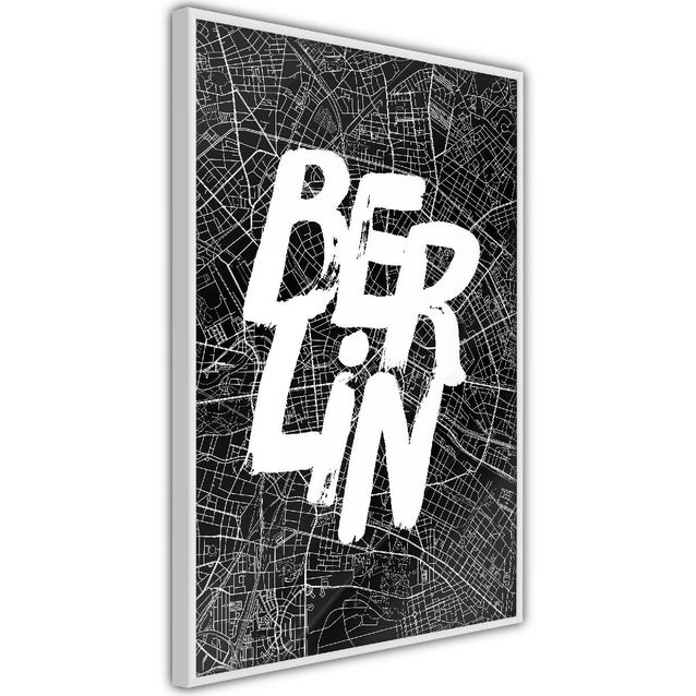 Juliste Artgeist Negative Berlin kehyksillä eri kokoja