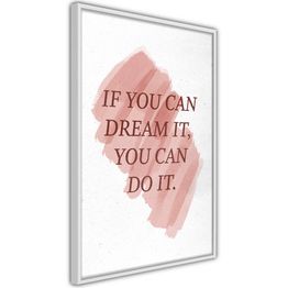 Juliste Artgeist You Can Do It kehyksillä eri kokoja