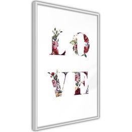 Juliste Artgeist Love in Flowers kehyksillä eri kokoja