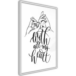 Juliste Artgeist With All My Heart kehyksillä eri kokoja