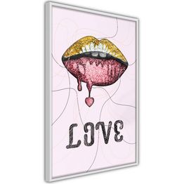 Juliste Artgeist Liquid Lips kehyksillä eri kokoja