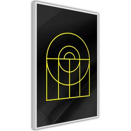 Juliste Artgeist Black Geometry kehyksillä eri kokoja