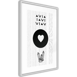 Juliste Artgeist Heart and Crystals kehyksillä eri kokoja