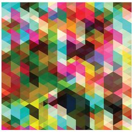 Kuvatapetti Artgeist Colourful Geometry eri kokoja