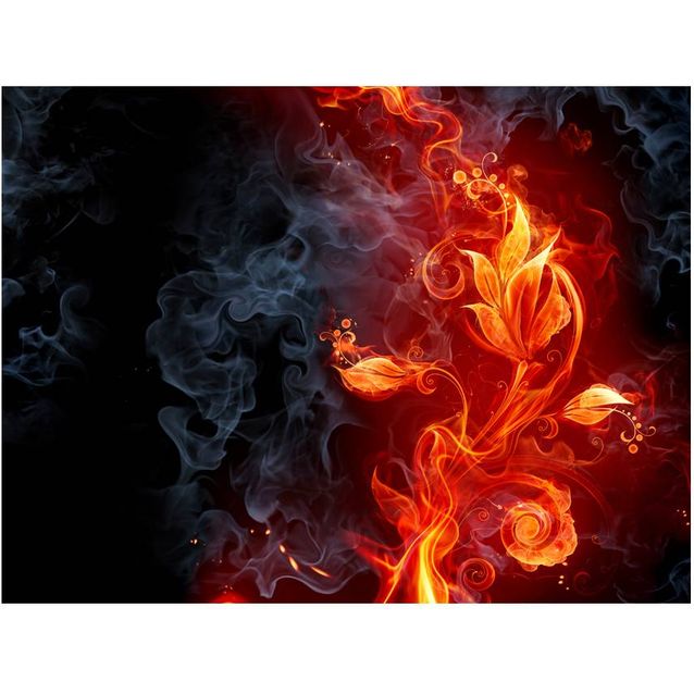 Kuvatapetti Artgeist Fiery kukka eri kokoja