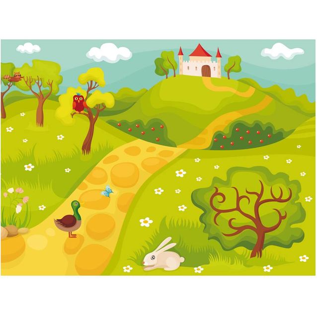 Lastenhuoneen tapetti Artgeist Maaginen linna, eri kokoja