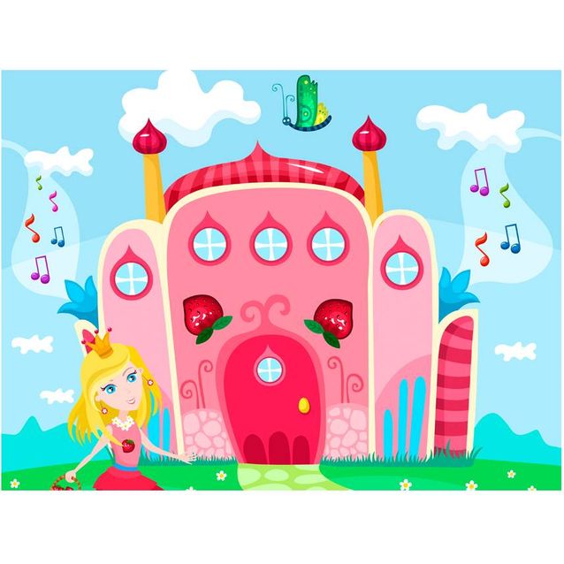 Lastenhuoneen tapetti Artgeist Castle, eri kokoja