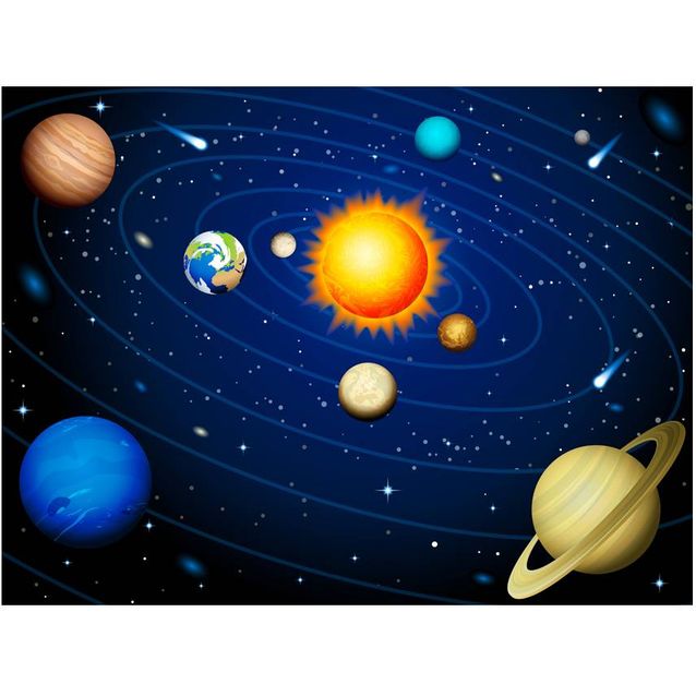 Kuvatapetti Artgeist Aurinkokunta eri kokoja