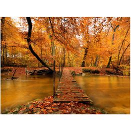 Kuvatapetti Artgeist Syksy: silta eri kokoja