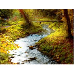 Maisematapetti Artgeist brook sunrise, eri kokoja