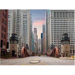 Maisematapetti Artgeist Chicago street, eri kokoja