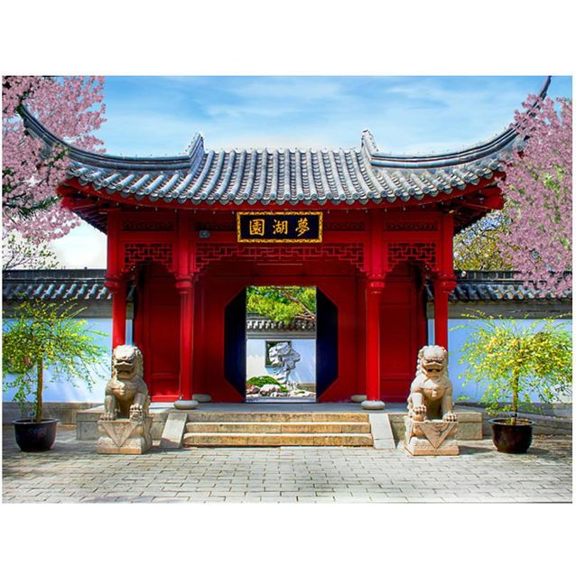 Kuvatapetti Artgeist Chinese botanical garden of Montreal eri kokoja