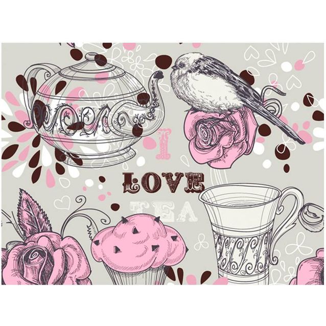 Kuvatapetti Artgeist Afternoon tea eri kokoja