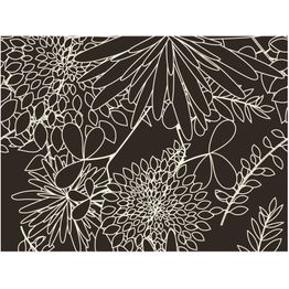 Kuvatapetti Artgeist Musta ja valkoinen kukkatausta eri kokoja