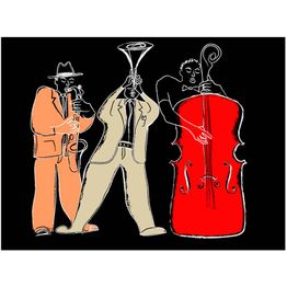 Kuvatapetti Artgeist Musical instruments: jazz eri kokoja