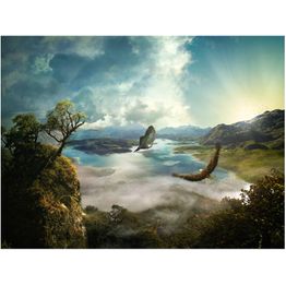 Maisematapetti Artgeist Yli järven, eri kokoja