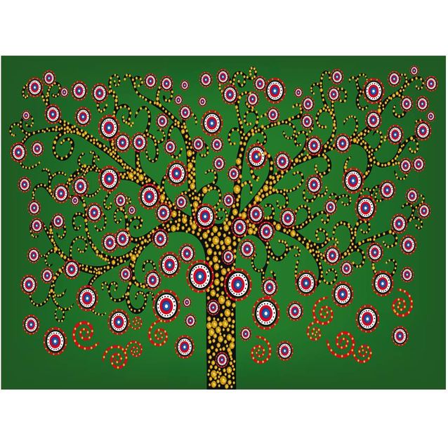 Kuvatapetti Artgeist Abstract: green tree eri kokoja