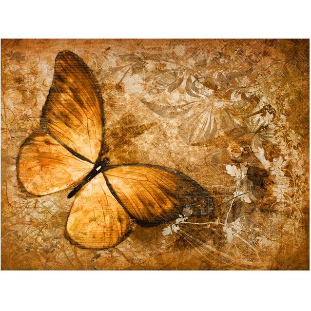 Kuvatapetti Artgeist Butterfly sepia eri kokoja