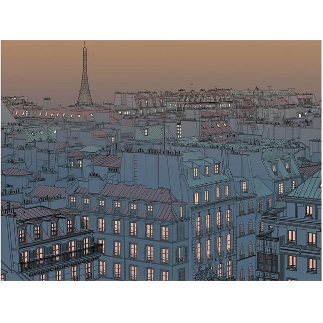 Kuvatapetti Artgeist Hyvää iltaa Pariisi! eri kokoja