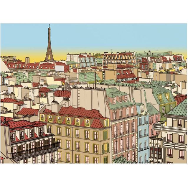 Kuvatapetti Artgeist Hyvää huomenta Pariisi! eri kokoja