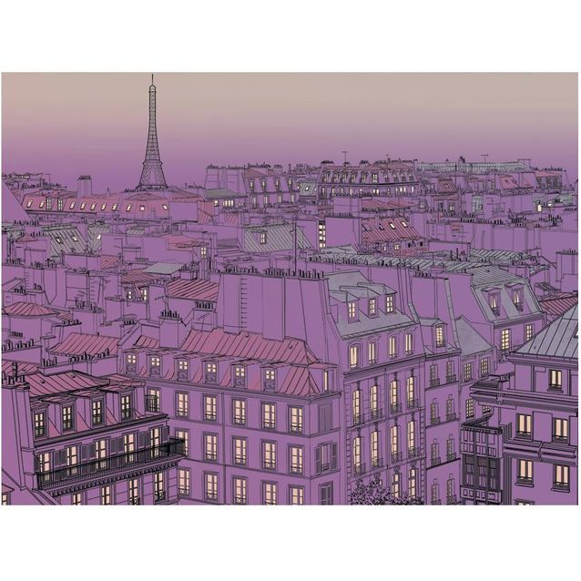 Kuvatapetti Artgeist Perjantai-iltana Pariisissa eri kokoja