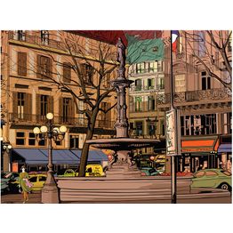 Kuvatapetti Artgeist Walk through the French square eri kokoja