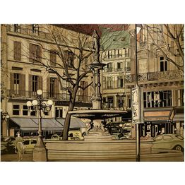 Kuvatapetti Artgeist Pariisilainen suihkulähde eri kokoja