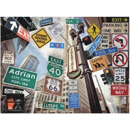 Kuvatapetti Artgeist NYC:n kyltit eri kokoja