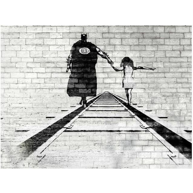 Kuvatapetti Artgeist Superhero, tiiliseinä, eri kokoja