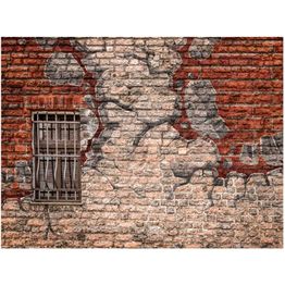 Kuvatapetti Artgeist Break the wall, tiiliseinä, eri kokoja