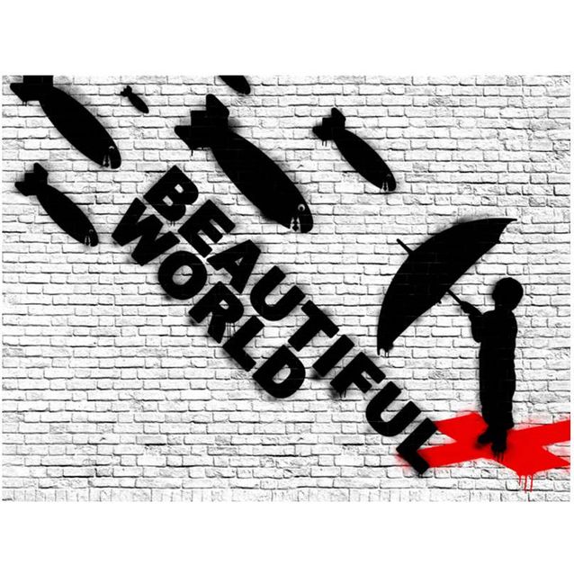 Kuvatapetti Artgeist Beautiful World, tiiliseinä, eri kokoja