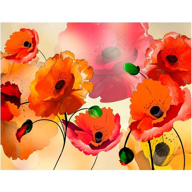 Kuvatapetti Artgeist Velvety poppies eri kokoja