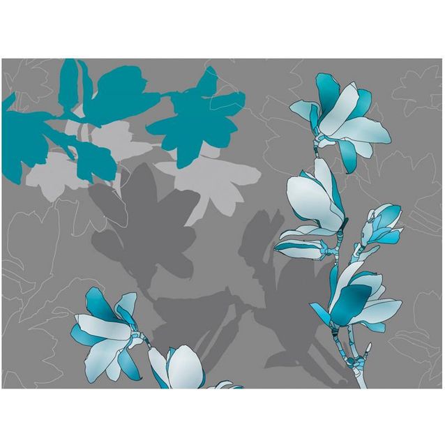 Kuvatapetti Artgeist Siniset magnoliat eri kokoja