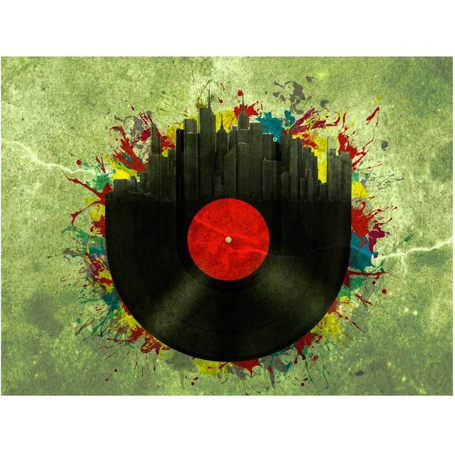 Kuvatapetti Artgeist Colorful melodies of the city eri kokoja