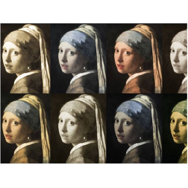 Kuvatapetti Artgeist Tyttö helmikorvakoruissa eri kokoja