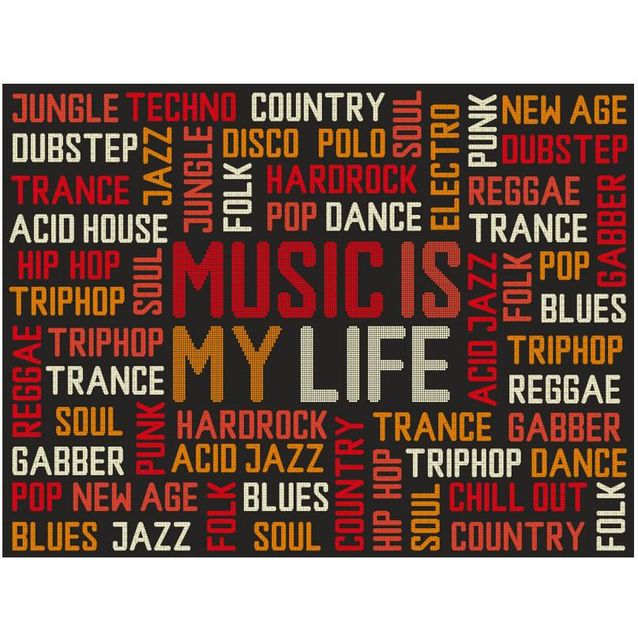 Kuvatapetti Artgeist Music is my life eri kokoja