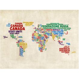 Kuvatapetti Artgeist Italian map eri kokoja