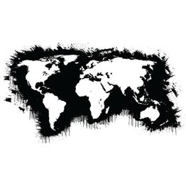 Kuvatapetti Artgeist Valkoiset mantereet musta valtameret eri kokoja