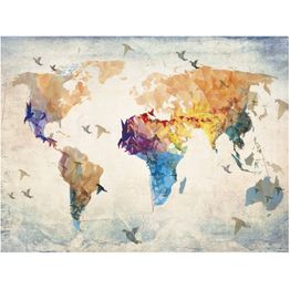 Kuvatapetti Artgeist Paper birds eri kokoja