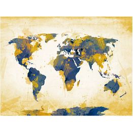 Kuvatapetti Artgeist Map of the World - Sun and sky eri kokoja