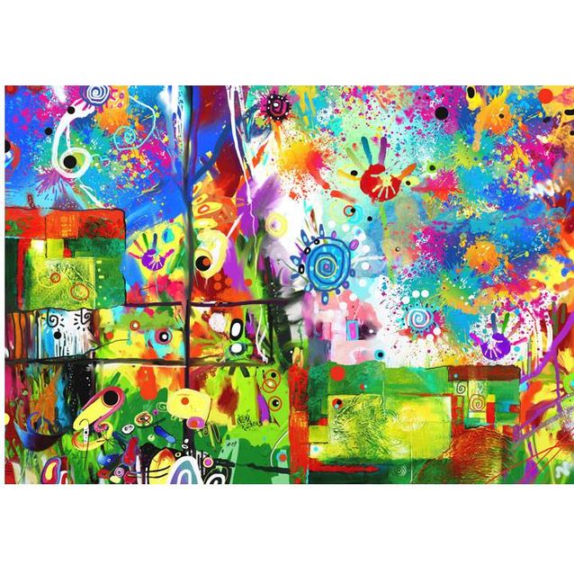 Lastenhuoneen tapetti Artgeist Colorful fantasies, eri kokoja