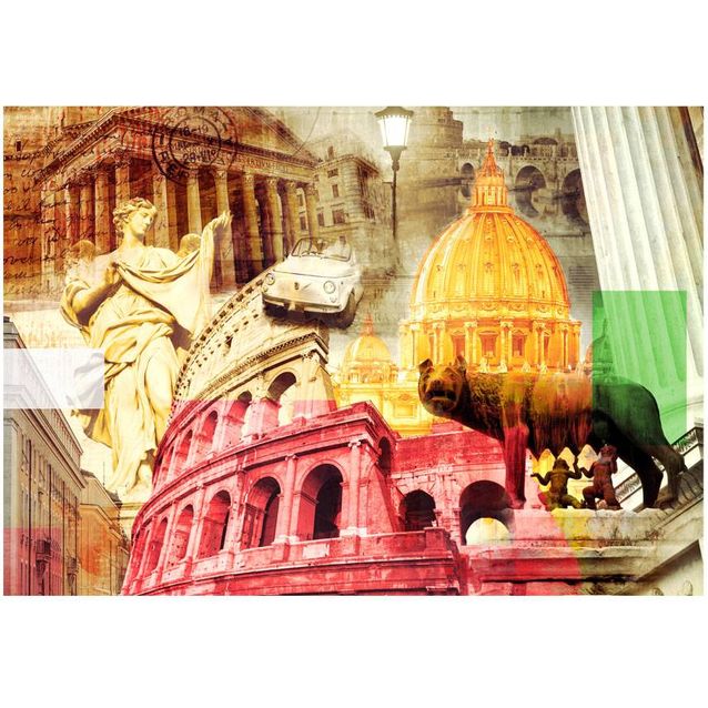 Kuvatapetti Artgeist Rome - collage eri kokoja